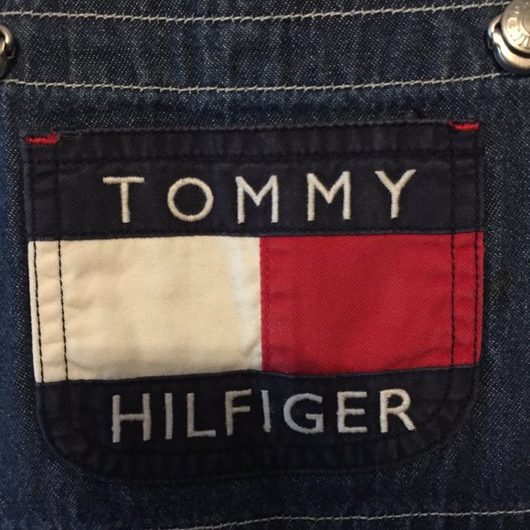 Vintage 90's Tommy Hilfiger Shortalls Size 3 - Picture 2 of 4